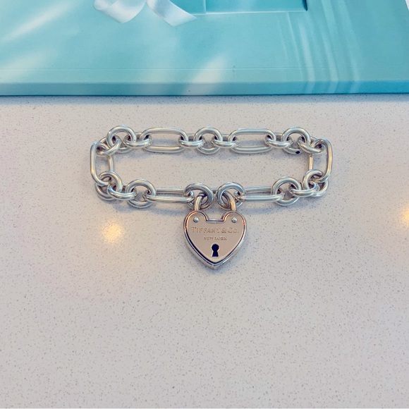 TIFFANY & CO ROSE GOLD 18K SILVER HEART LOCKET - Picture 2 of 5